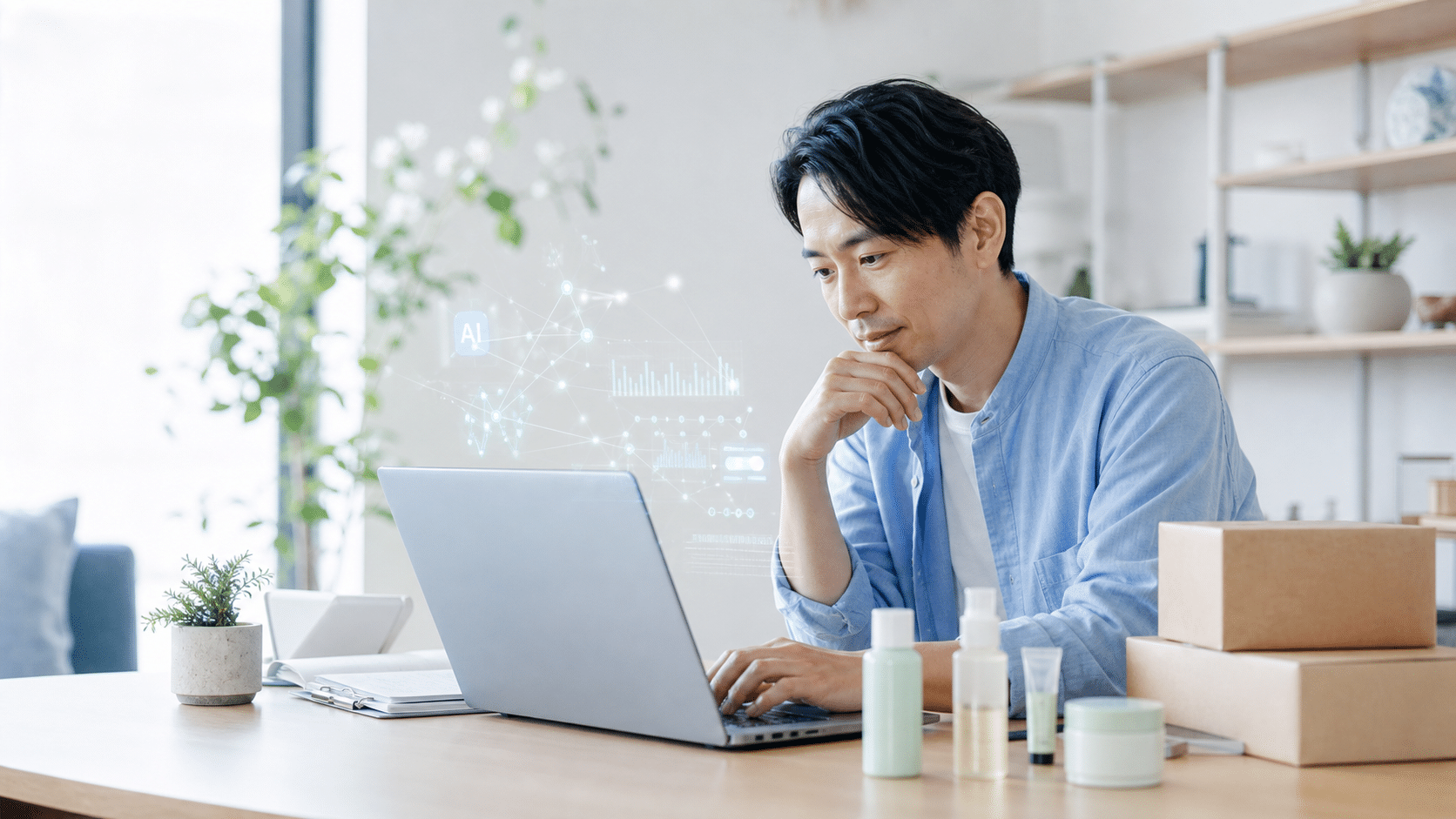 AIを活用して商品リサーチに取り組む物販事業者